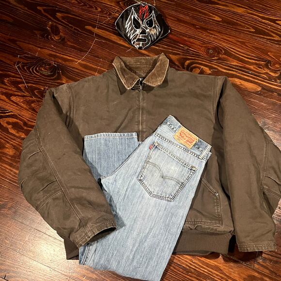 Levi's Other - Levi’s 501 W31 L32 90s Workwear Jeans Light Wash Straight Leg Button Fly